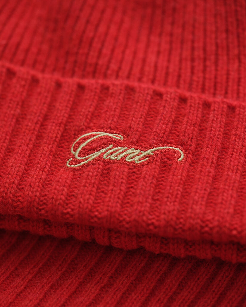 Script Beanie und Schal im Geschenkset