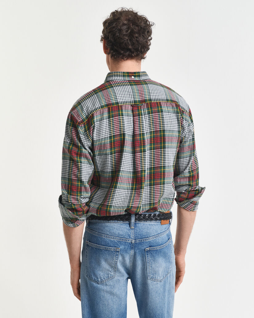 Leichtes Relaxed Fit Twill Hemd mit Karomuster
