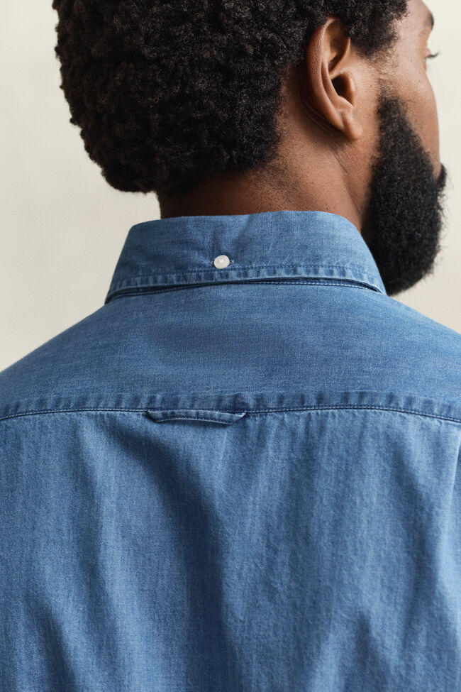 Slim Fit Indigo Hemd