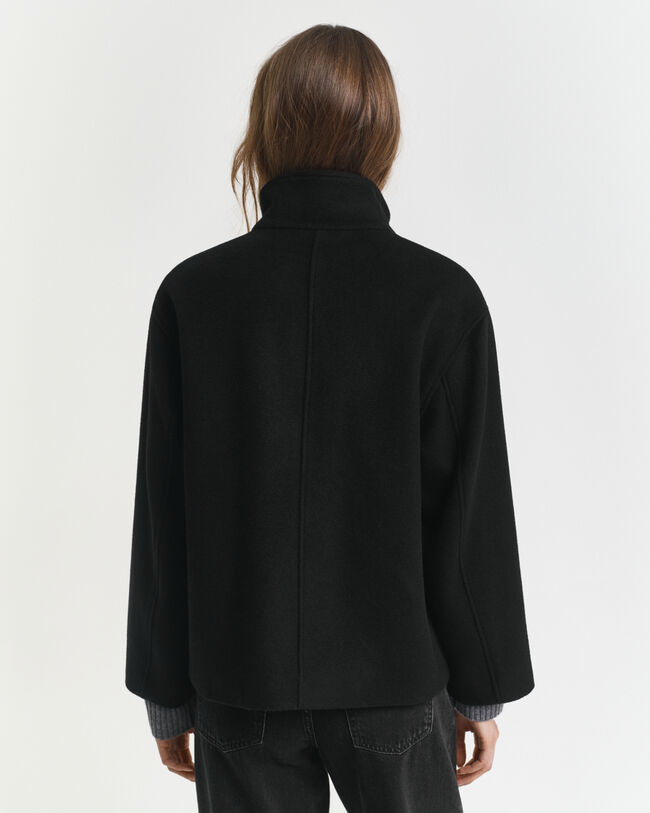 Kurze Rei&szlig;verschlussjacke aus Wolle