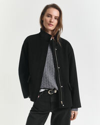 Kurze Rei&szlig;verschlussjacke aus Wolle