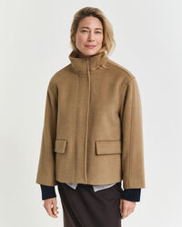 Kurze Rei&szlig;verschlussjacke aus Wolle