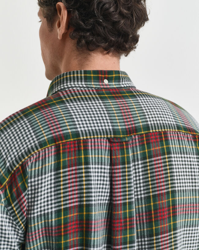 Leichtes Relaxed Fit Twill Hemd mit Karomuster