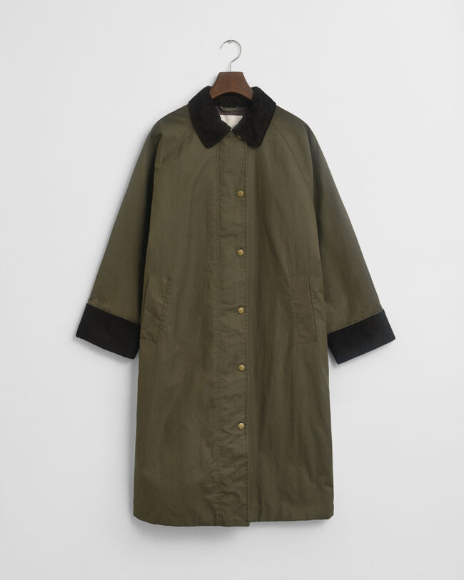 Waxed Cotton Kurzmantel