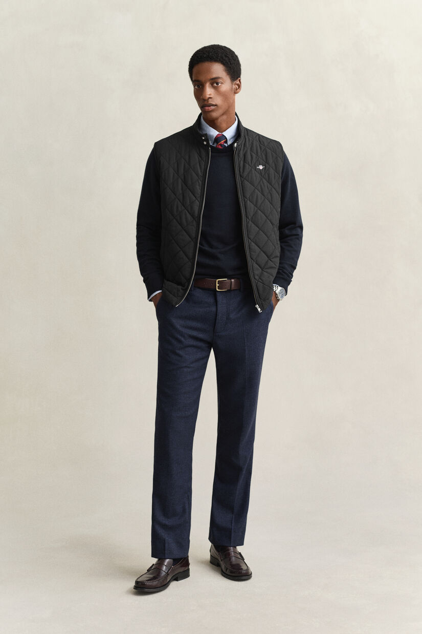 Rundhalspullover aus Baumwolle