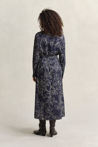 Hemdblusenkleid mit Blumen-Print