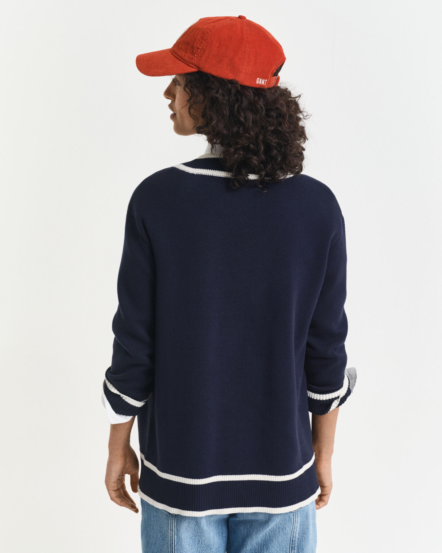 Kontrast Strickjacke