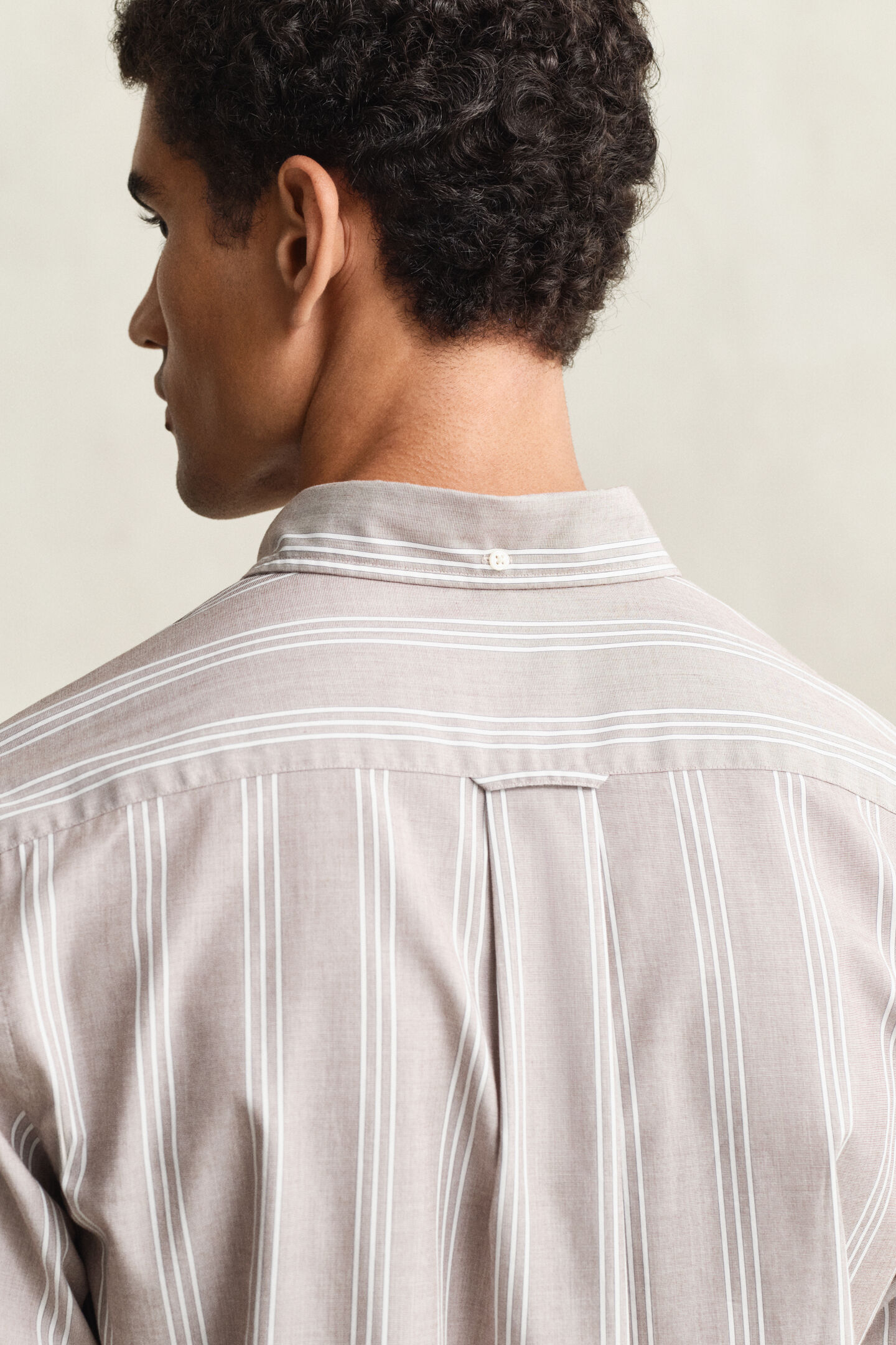 Regular Fit Fil-&agrave;-Fil Popeline-Hemd mit Streifen