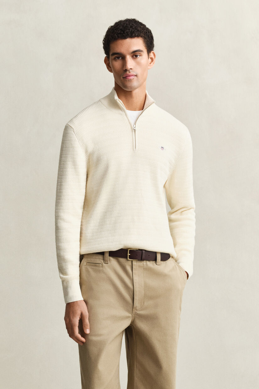 Troyer mit Mini-Zopfstrickmuster