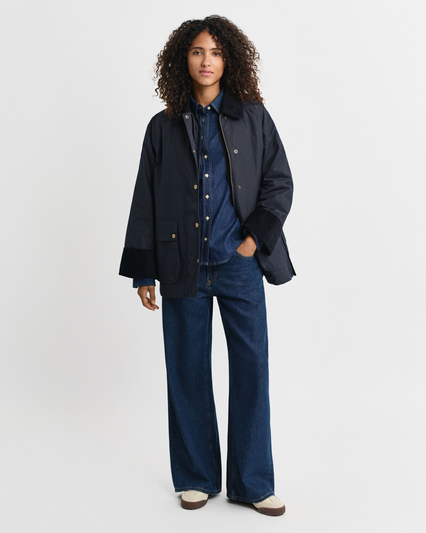 Waxed Cotton Double Decker Jacke