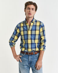 Relaxed Fit Twill Hemd mit Karomuster