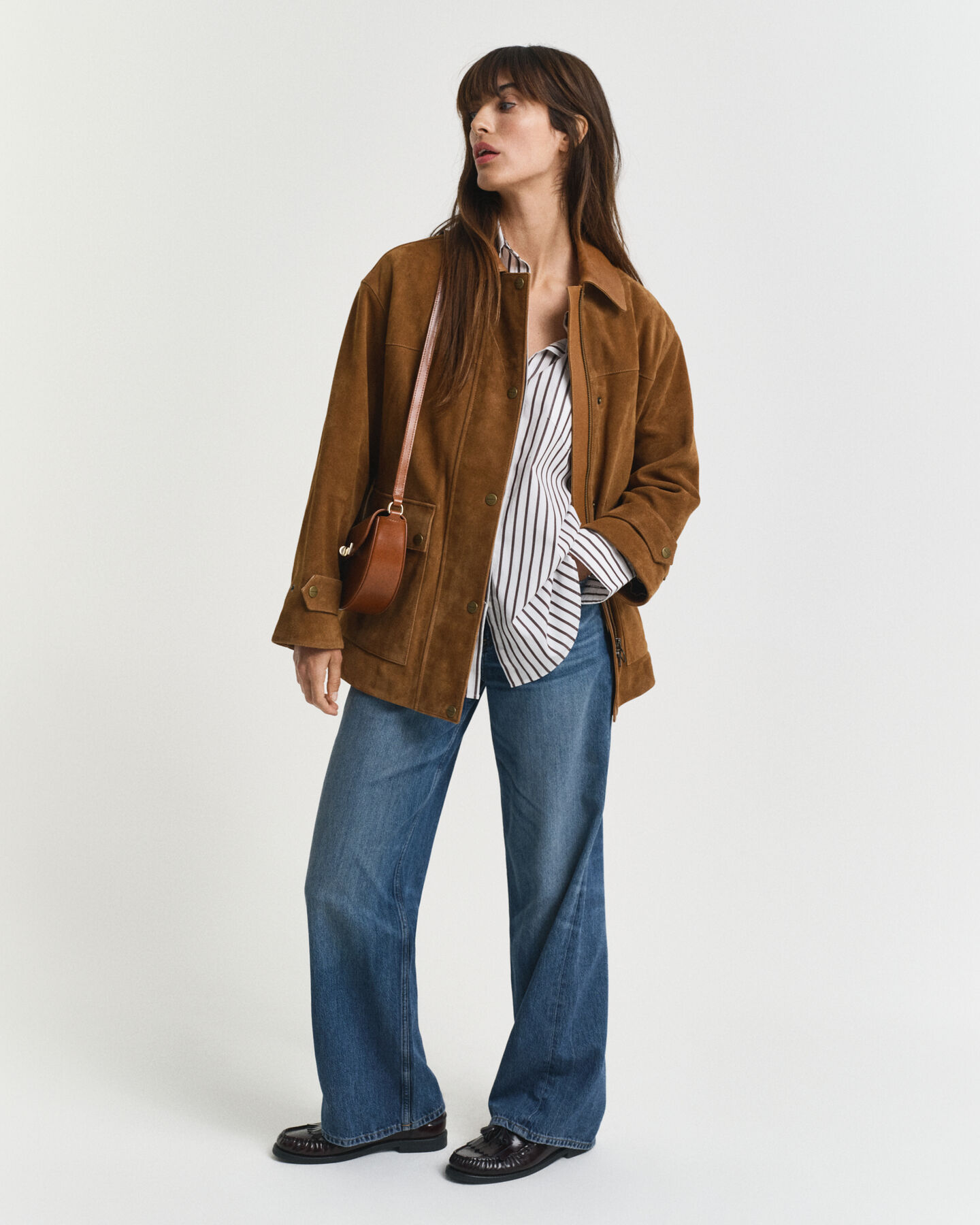 Barn Jacke aus Veloursleder