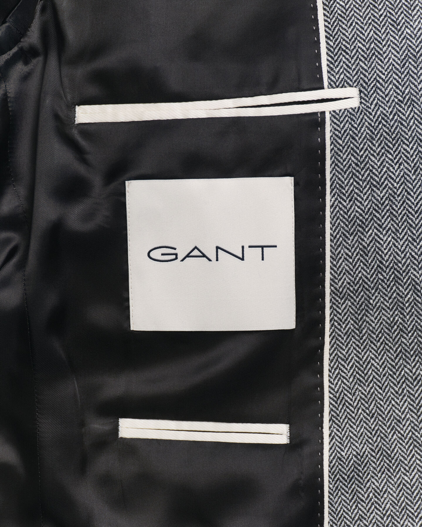 Slim Fit Herringbone Flanell Anzugsakko