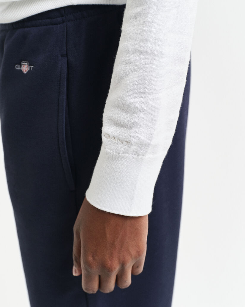 Feinstrick Rundhalspullover