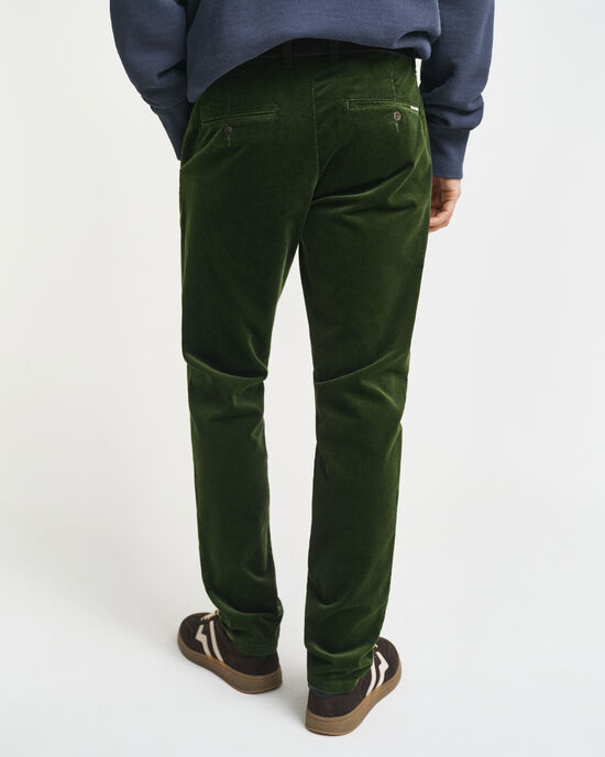 Slim Fit Cord Chinohose