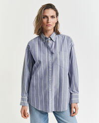 Oversized Fit Classic Oxford-Bluse