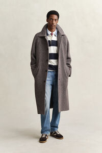 Gestreiftes Heavy Rugger mit Chambray-Kragen