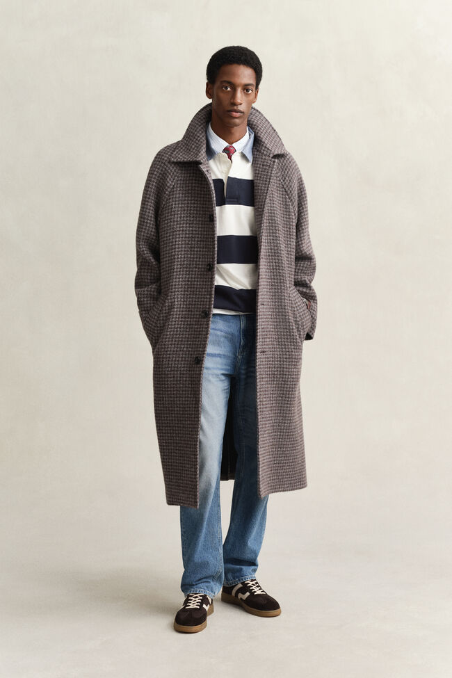 Gestreiftes Heavy Rugger mit Chambray-Kragen