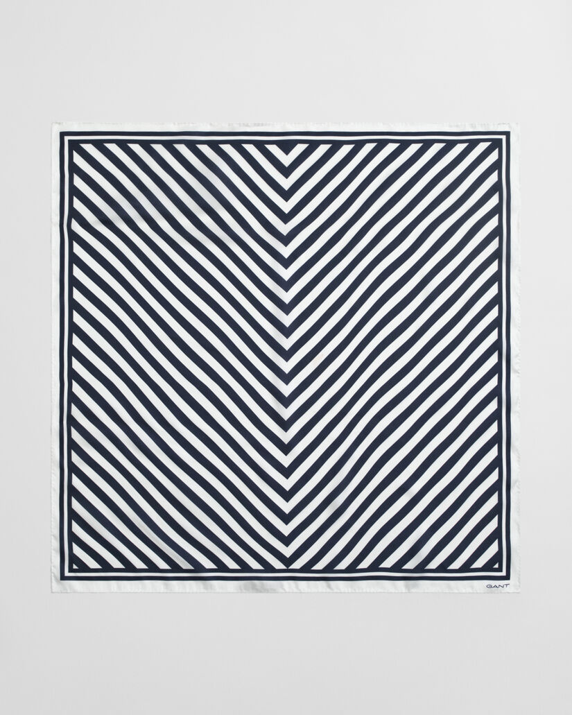 Chevron Seidenschal mit Print