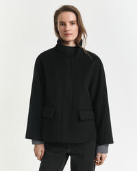 Kurze Rei&szlig;verschlussjacke aus Wolle