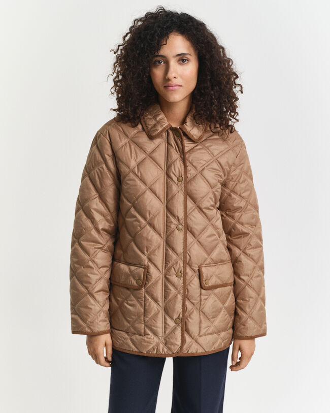 Steppjacke mit Cordbesatz