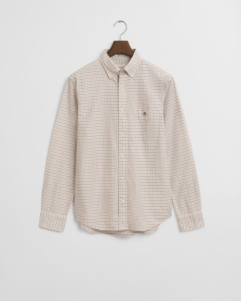 Regular Fit Tattersall Classic Oxford-Hemd