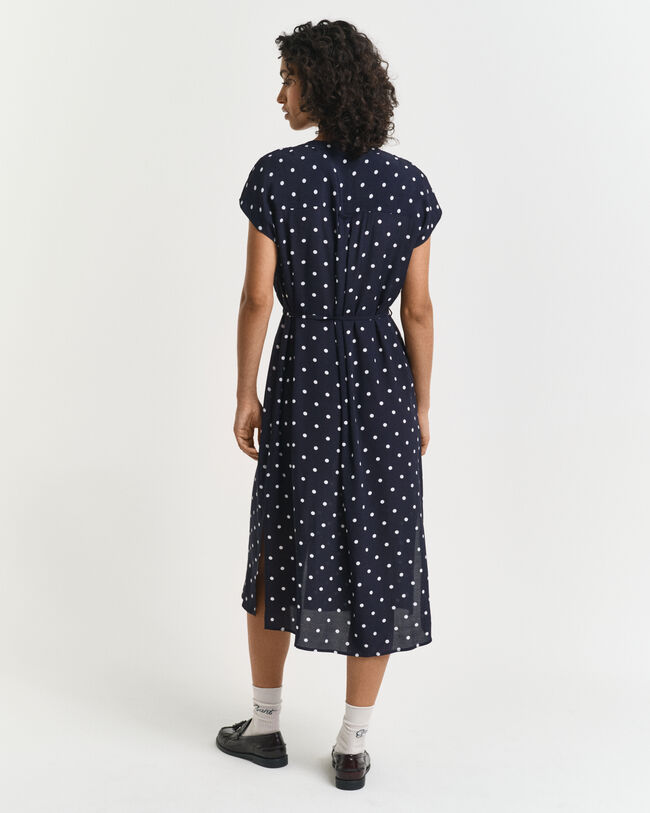 Kaftankleid mit P&uuml;nktchen-Print