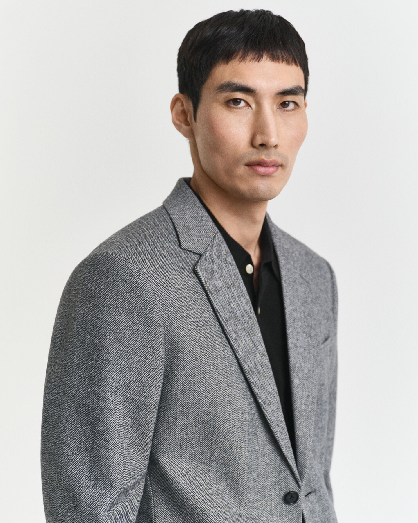 Slim Fit Herringbone Flanell Anzugsakko