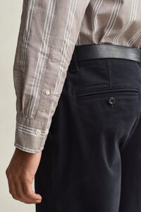 Regular Fit Fil-&agrave;-Fil Popeline-Hemd mit Streifen