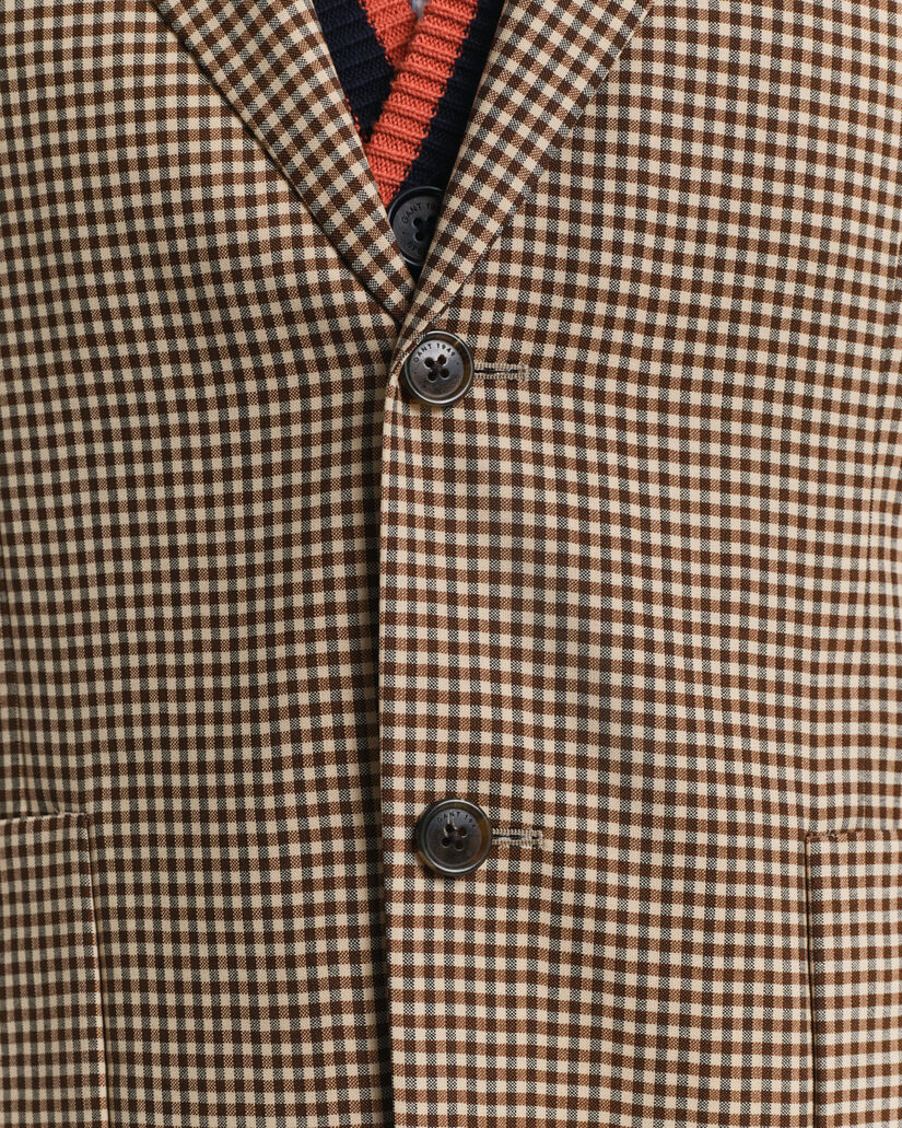 Relaxed Fit Gingham Sakko mit Karomuster