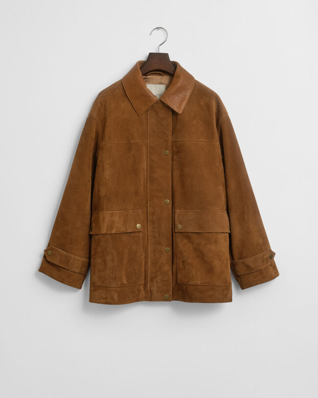 Barn Jacke aus Veloursleder