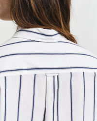 Oversized Classic Popeline Bluse mit Streifen