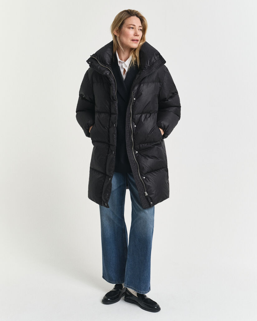 Relaxed Fit Daunenmantel