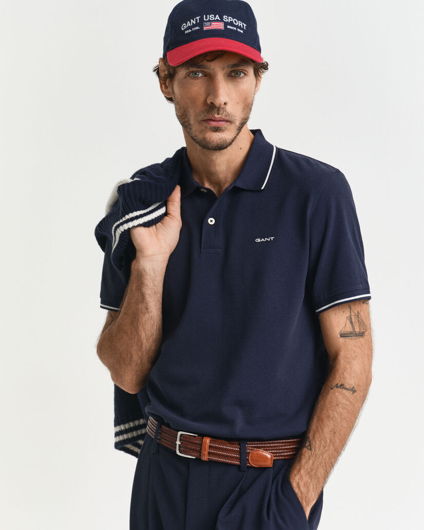 Tipped Piqu&eacute; Poloshirt