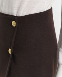 Handgen&auml;hter Midi-Wickelrock