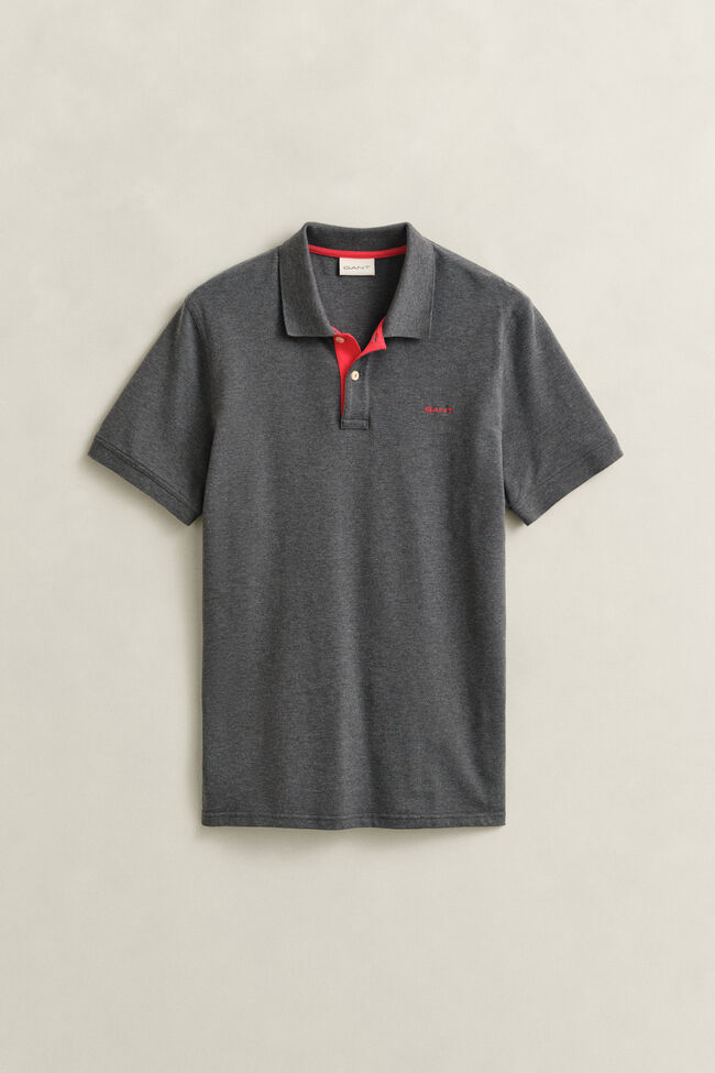 Kontrast Piqu&eacute; Poloshirt