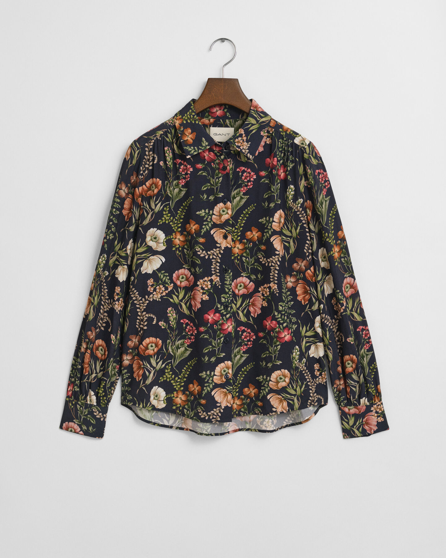 Relaxed Fit Viskose Bluse mit Blumen-Print