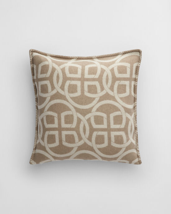 Monogram Kissenh&uuml;lle aus Wolle