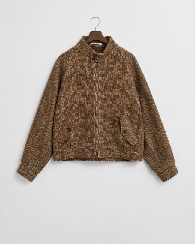 Harrington Jacke aus Wolle