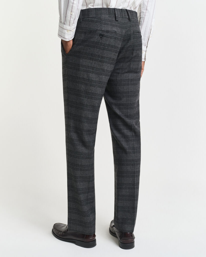 Slim Fit Glen Check Anzughose