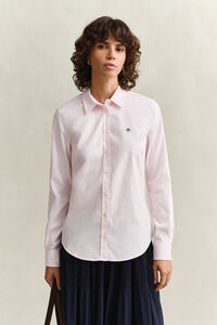 Stretch Oxford-Bluse