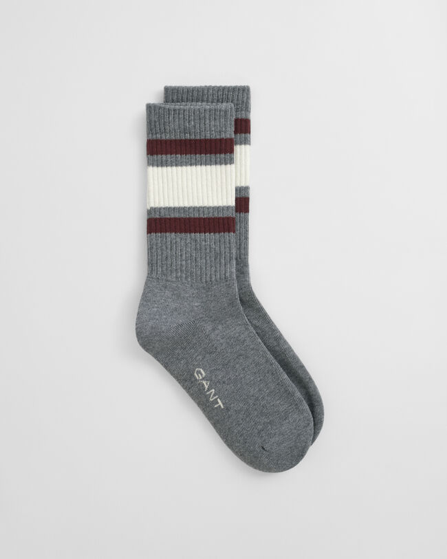 Gestreifte Sportsocken