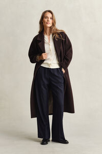 Leichte Rundhals-Strickjacke