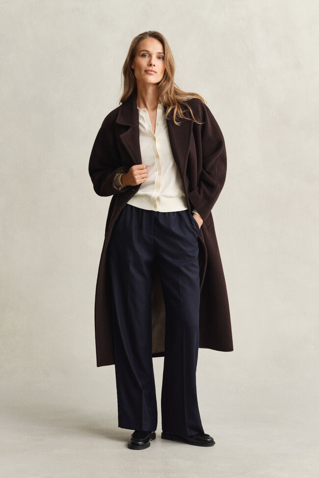 Leichte Rundhals-Strickjacke