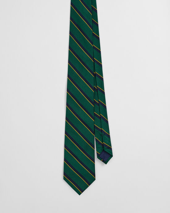 Gestreifte Seidenkrawatte