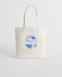 Graphic Tragetasche aus Baumwollcanvas