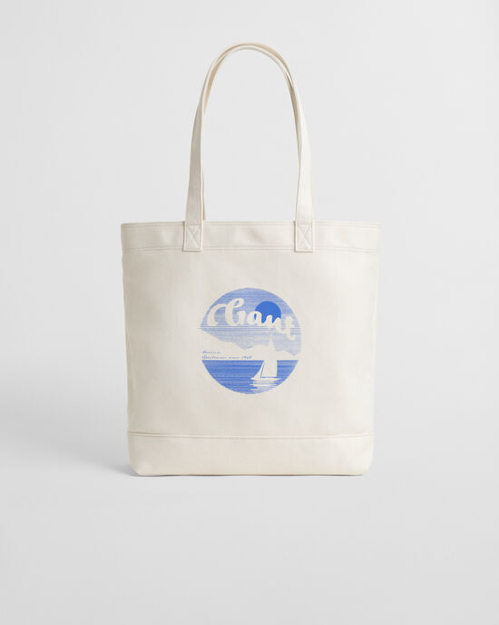 Graphic Tragetasche aus Baumwollcanvas