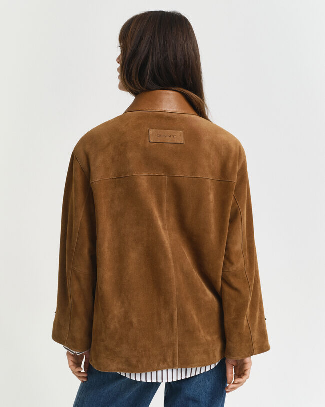 Barn Jacke aus Veloursleder