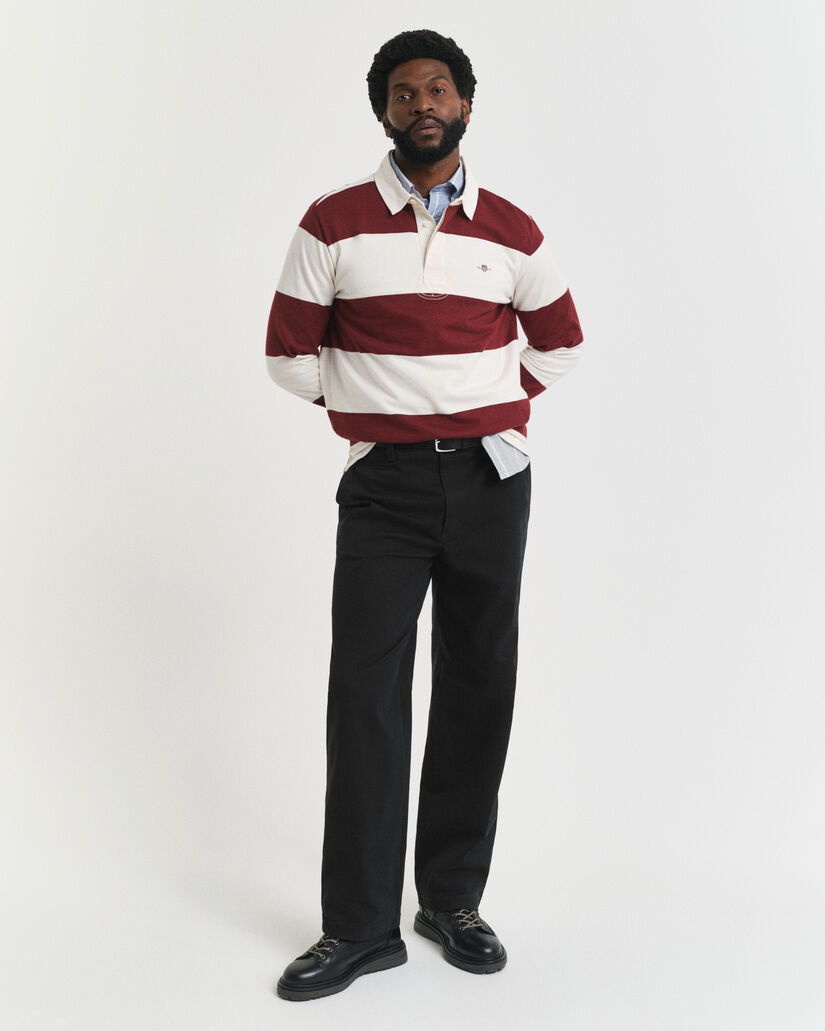 Relaxed Fit Chinohose aus Baumwolltwill