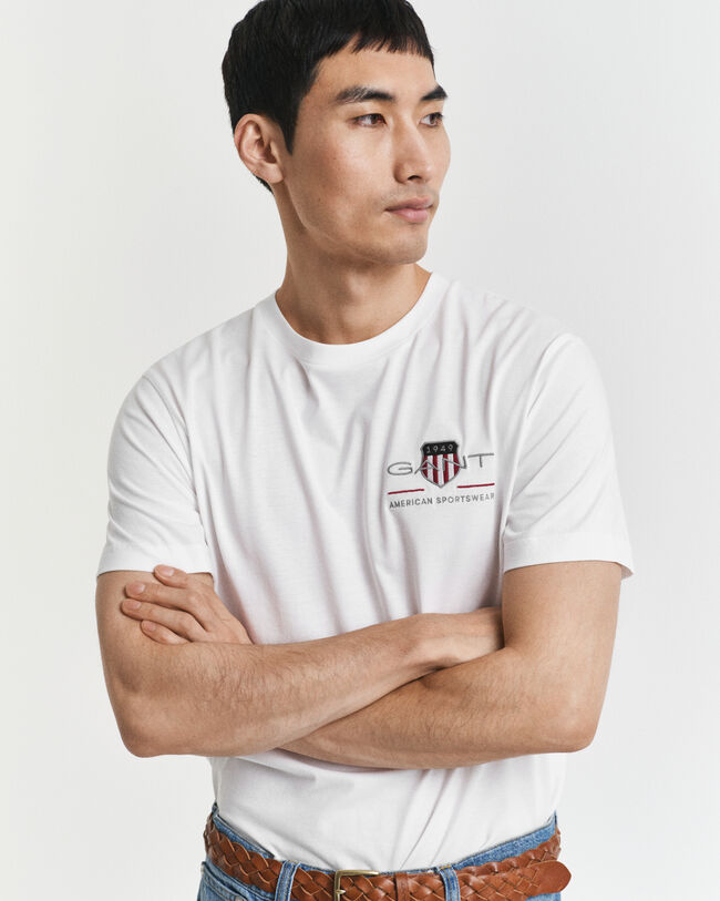 Archive Shield T-Shirt mit Stickerei